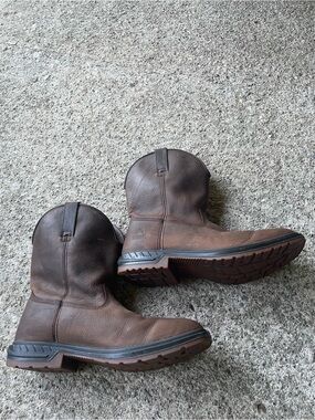 ROCKY Worksmart Unlined PullOn Waterproof
Western Boots Brown 12 M RKW0346